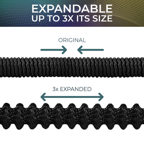 Joeys Garden Expandable Garden Hose with 8 Function Hose Nozzle, Lightweight Anti-Kink Flexible Garden Hoses, Extra Strength Fabric with Double Latex Core, (4 sizes.)